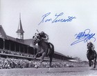 Secretariat 1973 Kentucky Derby 16  X 20  Framed 2 Signatures Turcotte   Pincay