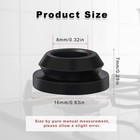 8pcs Rv Stove Grommets  Black Furnace Grommet Protective Rubber Grommet    
