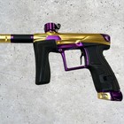 Used Planet Eclipse Geo Iv Paintball Marker Gun W   Case - Gold purple