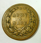 1863 Army And Navy Patriotic Civil War Token