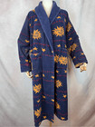 Vintage 1990s Celestial Sun Stars Robe 100  Cotton Men   s Small Tj Lawford Rare