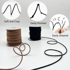 2 Rolls Faux Leather Cord Flat Suede Leather Lace For Jewelry Making And Crafts