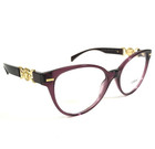 Versace Eyeglasses Frames Mod 3334 5220 Clear Purple Gold Medusa Logos 53-17-140