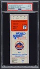 1986 World Series Game 7 Ticket Stub Psa 6 Ex Mint Pop 7 Only 8 Higher 40th Ann