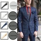 1 4x Tie Clips For Men Elegant Metal Necktie Tie Bar Pinch Clasp Wedding Party