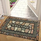2d Floor Mats Vintage Welcome Mat Front Door Non-slip Decorative Entryway Carpet
