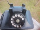 Vintage 1950s North Electric Black  Rotary Telephone Untested  Rotary Dial Works