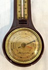 Vtg Airguide Barometer Thermometer Wall Weather Station Mcm Bakelite Retro 8   