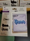 Crafters Companion Sentiments Stamps And Dies Set Of 3