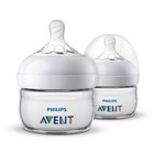 Philips Avent Natural Baby Bottles With First Flow Nipples - 2oz 2pk