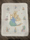 Peter Rabbit Beatrix Potter Baby Quilt Crib Blanket Bedding Nursery Vintage 1992