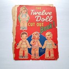 4 Uncut Vintage Cut-out Paper Doll Books Bestmaid Lot 1930 s