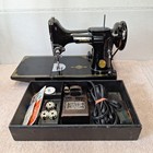 Singer 221 Featherweight Sewing Machine Works See Video 