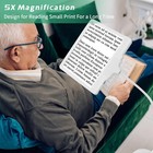 5x Rechargeable Floor Magnifying Glass With Light And Stand 43 Led Flexible Hand