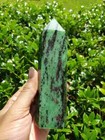 2025newfind Ruby Zoisite Tower Crystal Points Wand Healing Reiki Home Decor