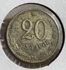 Paraguay 20 Centavos 1900 Lion World Coin  Au