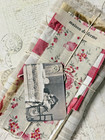 Collection Of Antique French Fabrics Scraps  french Farmhouse  C