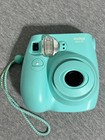 Fujifilm Instax Mini 7s Instant Film Camera 60mm Lens Teal Turquoise Blue Strap