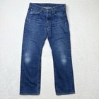 Levi   s 501 Original Fit Button Fly Jeans Men   s 34w 32l Medium Wash Denim 34x32