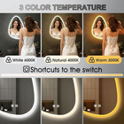 16x24 Led Bathroom Mirror With Lights Irregular  Lighted Bathroom Vanity Mirror