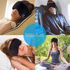 Bluetooth Sleep Mask With Wireless Headphones  Soft Black Eye Mask For Sleeping