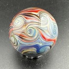Contemporary Handmade Art Glass Marble 1 04  Lovely Pinwheels  Beautiful Swirls