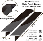 Silicone Stove Counter Gap Cover 30 Inch Side Range Gap Filler 2 Pack Black  