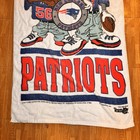 New England Patriots Looney Tunes Towel Bugs Bunny Taz Nfl Team Spirits Vtg