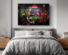 Poker Party Super Heroes Canvas D  cor Art Print Room Painting