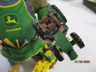 Danbury Mint John Deere Santa Wheelbarrow Of Christmas Toys  has A Piece Broken 