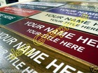 Custom Engraved 2x6 Name Plate   Personalized Wall Sign Plaque Home Office Desk