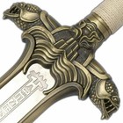 Medieval Renaissance Barbarian Antiquated Barbarian Sword Wall Mount Included