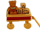 Estee Lauder Teddy Bear Wagon Solid Perfume Enamel Compact Rare   Collectible