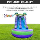 Inflatable Water Slide With Blower 15 Ft Commercial Purple Kids Splash Pool