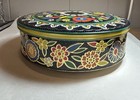 Vtg Daher Floral Biscuit Tin-designed Long Island  Ny made In England-colorful