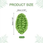 Handmade Crochet Leaves Crochet Green Leaf Handmade Knitted Leaves 30pcs