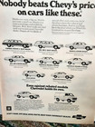 1975 Nobody Beats Chevy Prices Various Car Models Original Print Ad Vintage 70s
