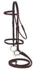 English Bridle   Reins - Raised Leather - Full Or Cob - Black-brown-chestnut