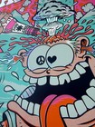 Red Hot Chili Peppers Foil Poster  Raleigh Nc 2024 Burrito Breath Rainbow 24x18