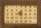 1940s H m  Hubshman   Bro  Factors New York Advertising Perpetual Desk Calendar