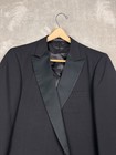 Wilshire 2 Piece Tuxedo Suit Mens 42l Black Pants 34x34 Or 36x34 Adjustable