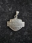 Vintage Sterling Silver 925 Harley Davidson Motorcycle Biker Pendant Mexico 11g