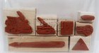 2000 Stampin-up Rubber Stamp Kit  Letters From Friends  7 Stamps