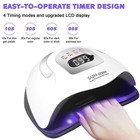380w Nail Dryer Led Lamp Uv Light Polish Gel Curing Machine Electric Manicure