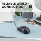 Usb 2 0 Optical Wired Scroll Wheel Mouse  Pc Laptop Notebook Desktop Black Mice