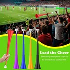 Collapsible Stadium Horn 24 Inch Vuvuzela Noise Makers Plastic Cheering Red 