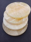 Honey Calcite Crystal Coasters