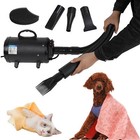 Pet Grooming Dryer Dog Blow Dryer Adjustable Speed Pet Hair Dryer With 4 Nozzle 