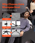 Portable Shampoo Bowl With Shower Head Drain Hose Adjustable Height Salon Sink