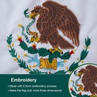 Syii Mexican Flag 6x10 Ft Outdoor Embroidered Mexico Mx Flags 3 Brass Grommet